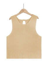 Women's Solid Color Casual Knit Button Vest