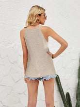 Women's Solid Color Loose Halter Knit Vest