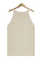 Women's Solid Color Loose Halter Knit Vest