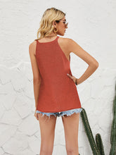 Women's Solid Color Loose Halter Knit Vest