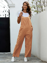 Women's Woven Retro Casual Long Overalls