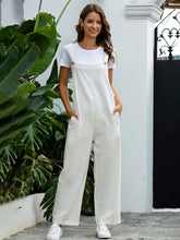 Women's Woven Retro Casual Long Overalls