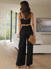 Women's Solid Color Casual Loose Wide Leg Trousers