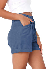 Casual Woven Polyester Summer High Waist Shorts