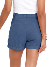 Casual Woven Polyester Summer High Waist Shorts