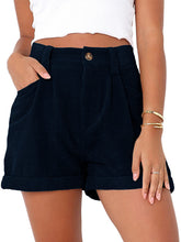 Casual Woven Polyester Summer High Waist Shorts