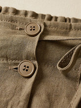 Women's Woven Cotton Linen Baggy Shorts