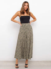 Women's casual fashion loose leopard print wide-leg pants