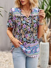 Boho Floral Print Summer Women's Shirt