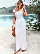 New temperament casual solid color high waist wrap chest suspender jumpsuit wide leg pants