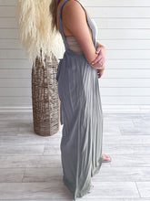 New jumpsuit solid color all-match lace-up loose double side pocket wide-leg trousers