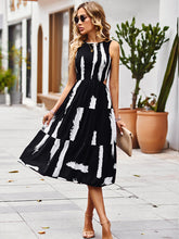 Women's Elegant Floral Sleeveless Dress