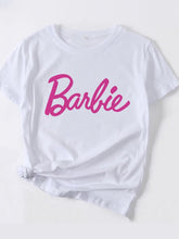 Women Casual Graphic Barbie Print T-shirt