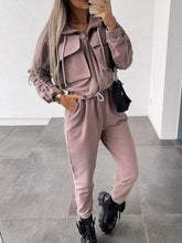 New Women's Fashion Coat Harem Pants Casual Sports Two-piece Set