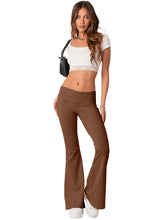 New women's fashionable, comfortable, slim, slim, anti-waist, low-waist flared pants