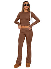 New women's fashionable, comfortable, slim, slim, anti-waist, low-waist flared pants