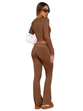 New women's fashionable, comfortable, slim, slim, anti-waist, low-waist flared pants