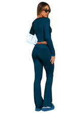 New women's fashionable, comfortable, slim, slim, anti-waist, low-waist flared pants