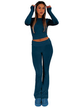 New women's fashionable, comfortable, slim, slim, anti-waist, low-waist flared pants