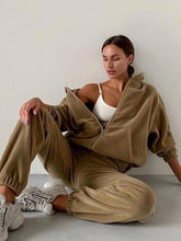 Leisure Knit Two-Piece Hooded Pants Set