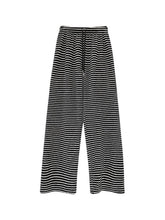 Women's Striped High Waist Straight Loose Drape Lazy Casual Wide Leg Pants