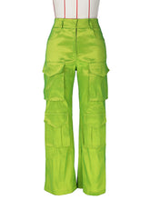 Women's casual multi-pocket cargo trousers