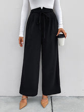 Women's High Waist Loose Fit Wide Leg Trousers