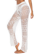 Sexy hollow knitted trousers nightclub style knitted beach pants