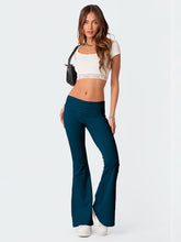 Women's New Fashionable Solid Color Comfortable Slimming Low Waist Flare Pants