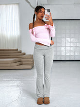 Women's New Fashionable Solid Color Comfortable Slimming Low Waist Flare Pants