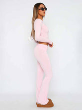 Women's New Fashionable Solid Color Comfortable Slimming Low Waist Flare Pants