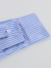 Women's casual striped shirt and shorts two-piece set