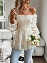 Women's Bohemian Elegant Square Neck Long Sleeve blouse