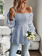 Women's Bohemian Elegant Square Neck Long Sleeve blouse