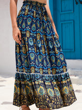 New Women's Bohemian Hollow Printed Patchwork Skirt