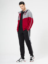 Men's casual fashion hooded zipper sweatshirt and pants two-piece set