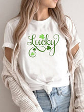 New Women's St. Patrick's Day Casual Clover Graphic Print T-Shirt (Multiple Pictures Available)