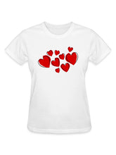 Women's new slim fit short sexy hottie Valentine's Day T-shirt