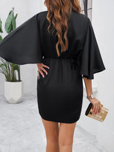 Elegant solid color waist dress for spring and summer