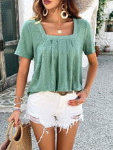 Spring and summer casual solid color short-sleeved T-shirt tops