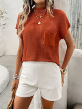 Spring and summer casual knitted short-sleeved shorts suit