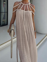 New casual drawstring holiday loose fashion dress