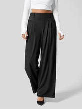 Women's Casual Loose Wide Leg Pocket High Waist Women's Pants