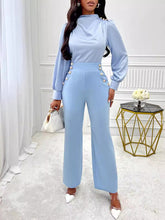 Women's Solid Color High Waist Slim Straight Trendy Trousers