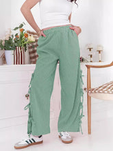 Fashion women's plaid strappy casual trousers