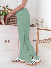 Fashion women's plaid strappy casual trousers