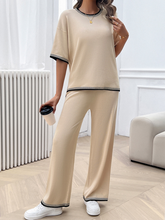 New spring and summer casual temperament sweater and trousers suit