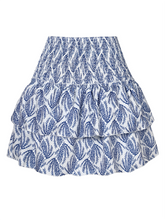 Women's skirt pleated skirt ruffled printed skirt fashionable floral short skirt