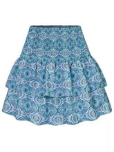 Women's skirt pleated skirt ruffled printed skirt fashionable floral short skirt