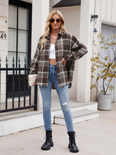 New casual fashion street loose plaid shirt